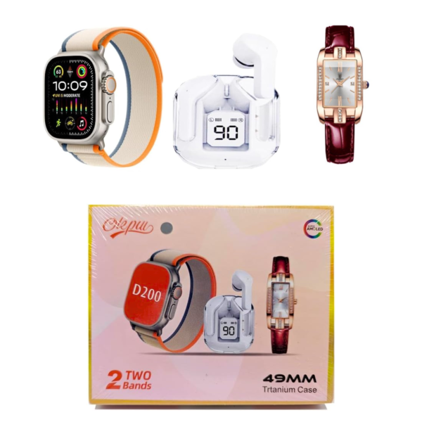 Kit Completo: Smartwatch + Reloj Analógico + Audífonos Inalámbricos – Tu Compañero Ideal para el Estilo y la Comodidad - Imagen 4