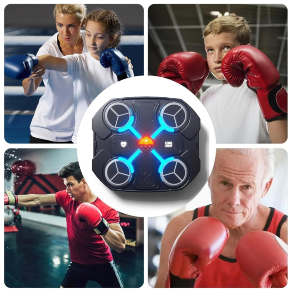 "Máquina de Boxeo Cuadricular Deluxe con Música - Entrenamiento Interactivo y Divertido para Casa" - Imagen 3
