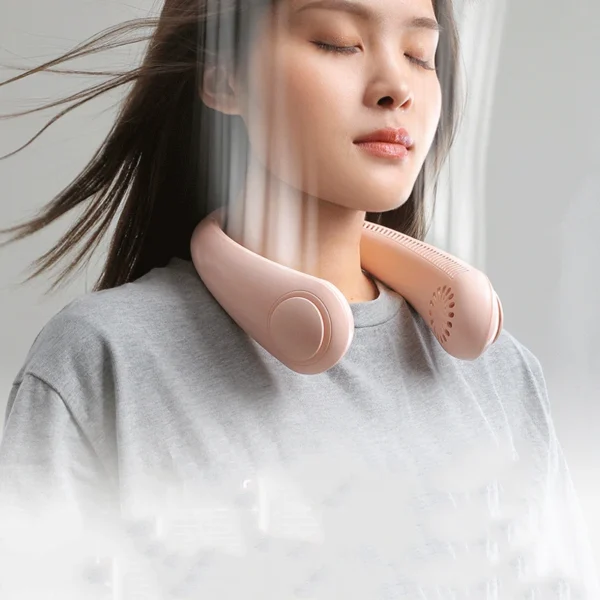 "Ventilador de Cuello Portátil  – Alivio Instantáneo para el Calor, Ideal para Verano y Actividades al Aire Libre" - Imagen 2